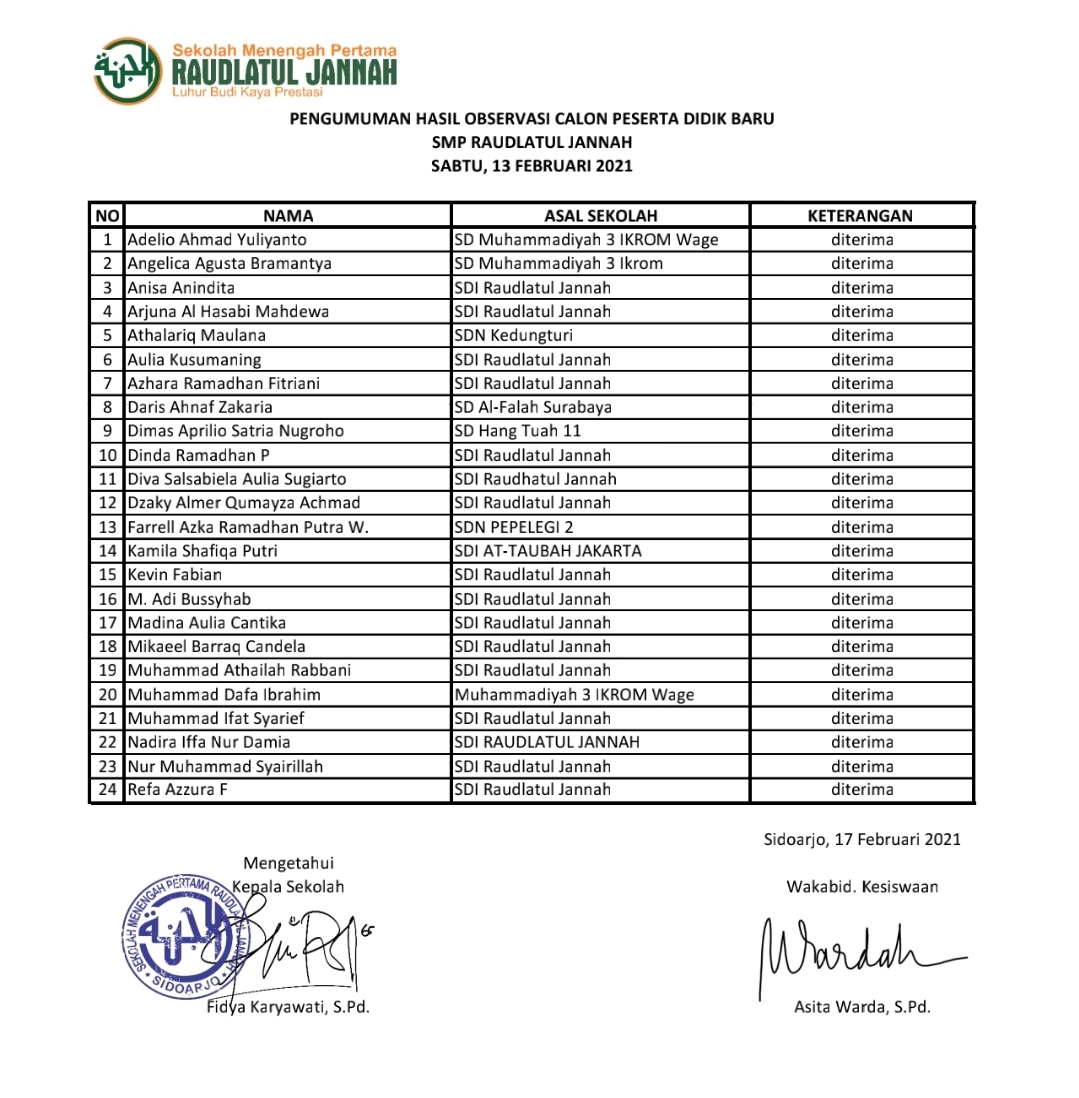 raudlatul jannah