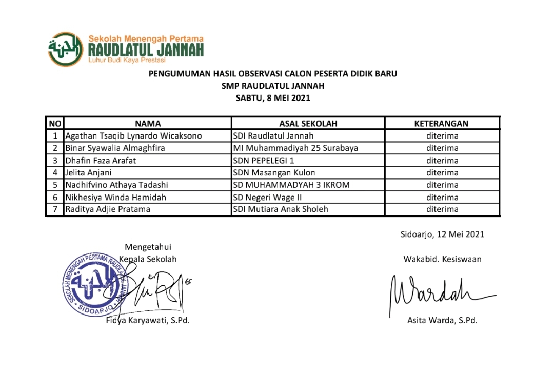 raudlatul jannah